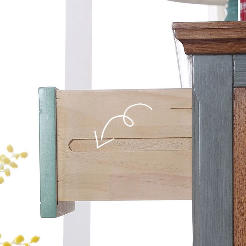 Coastal opbergkist vervaardigd houten dressoir met 3/5/6/8 laden