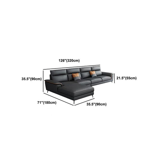Sezioni moderne di pelle in finta furna