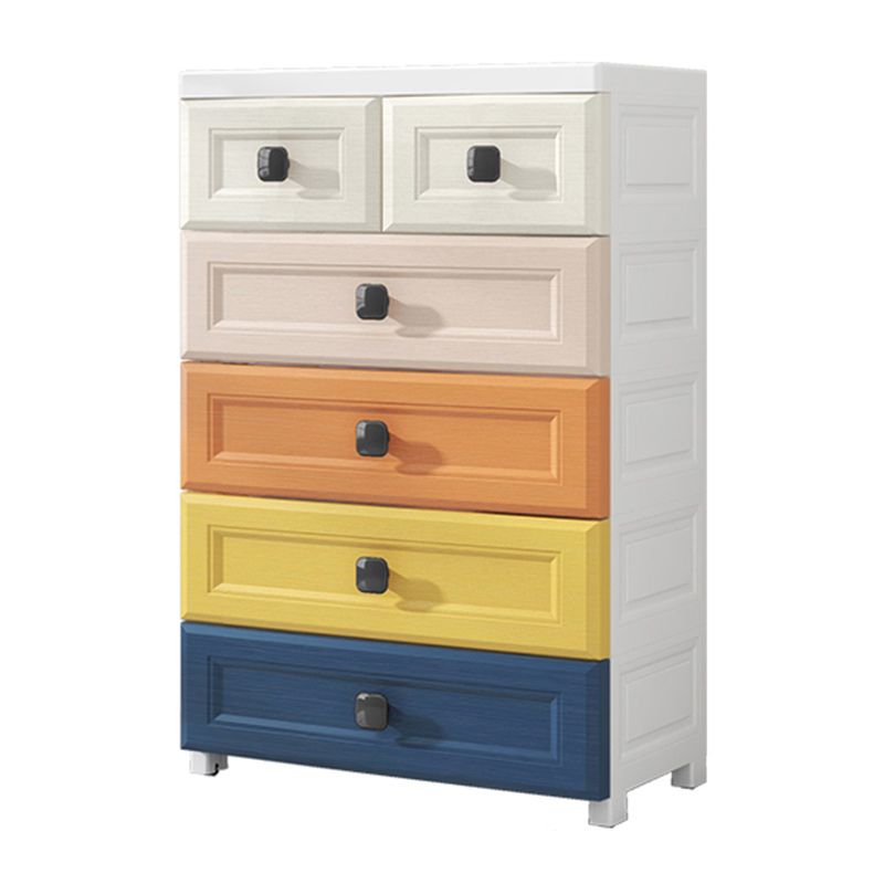 Moderner Stil nicht hangender Armoire Plastik Hausaufbewahrungsschrank mit Schubladen