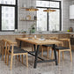 Industrial Solid Wood Rectangle Dining Khaki Standard Dining Table with Trestle Base Clearhalo ' dining_table' 'Dining Tables & Seating' 'Dining Tables' 'furn' 'furn_dining_table' 'Furniture' 'furniture_dining_table' 'Kitchen & Dining Furniture' 'kitchen&dining_furn' 'kitchen' 'kitchen_dining_table' 1200x1200_51522a20-a7e0-4a9f-b599-9bc7ce9d4348