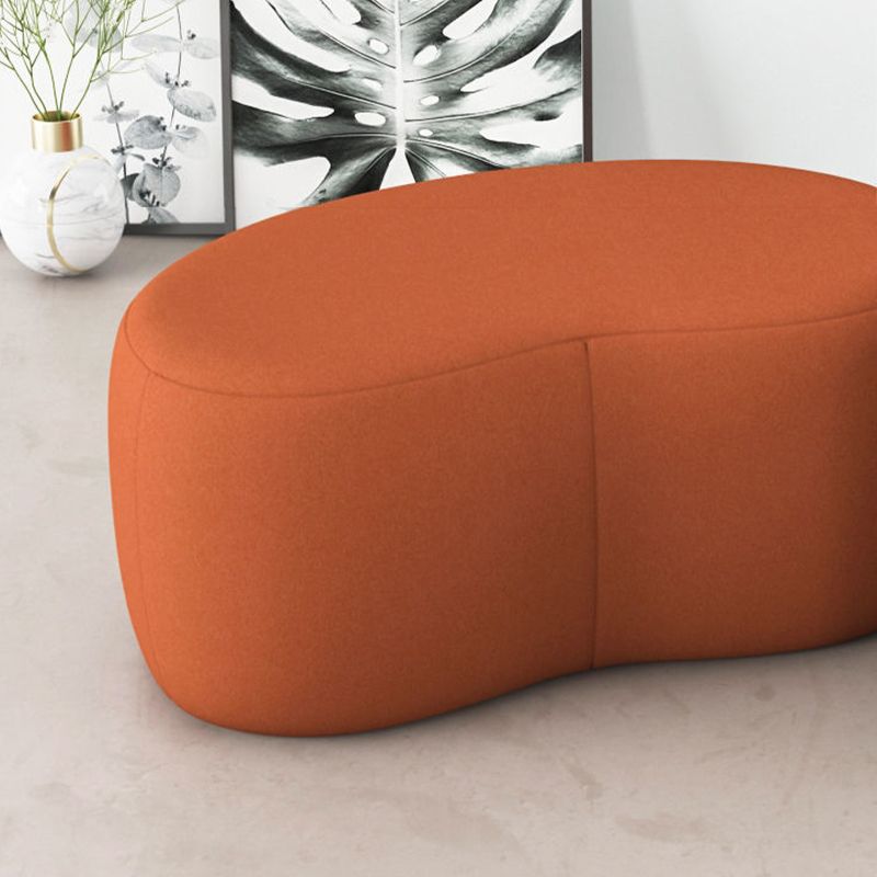 Modern Stain Resistant Standard Wedge Orange Leather Pouf for Home Decor Clearhalo 'furn' 'furn_ottomans_poufs' 'Furniture' 'Living Room Furniture' 'Ottomans & Poufs' 'ottomans_poufs' 1200x1200_51525ee5-702c-49dd-b944-6cb1f2be2de6
