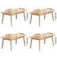 Rectangle 4 Legs Modern Dining Table Wood Color Fixed Table of Solid Wood Clearhalo ' dining_table' 'Dining Tables & Seating' 'Dining Tables' 'furn' 'furn_dining_table' 'Furniture' 'furniture_dining_table' 'Kitchen & Dining Furniture' 'kitchen&dining_furn' 'kitchen' 'kitchen_dining_table' 1200x1200_5152bd68-9c7f-4fc8-9a11-13304d82e895