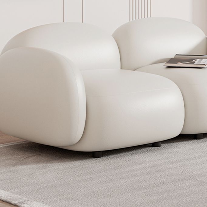 Sedute glam a braccio quadrato cuscini bianchi di divano soggiorno standard