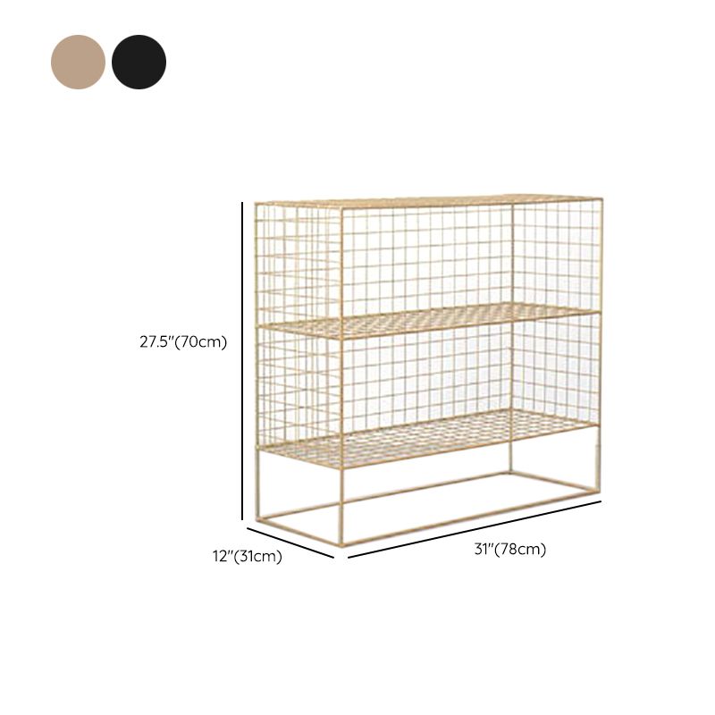 Modern Closed Back Book Shelf Metal Bookcase for Living Room Clearhalo 'Bookcases' 'furn' 'furn_bookcases' 'Furniture' 'Office Furniture' 1200x1200_5156daf1-12eb-415e-a169-5e615e01cec4