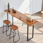 Solid Wood Bar Dining Table Industrial Bar Dining Table with Sled Base in Black Clearhalo 'Bar Furniture' 'Bar Tables' 'bar_tables' 'furn' 'furn_bar_tables' 'Furniture' 'furniture_bar_tables' 'Kitchen & Dining Furniture' 1200x1200_515793b2-4e25-40ab-b06d-c412ec056563