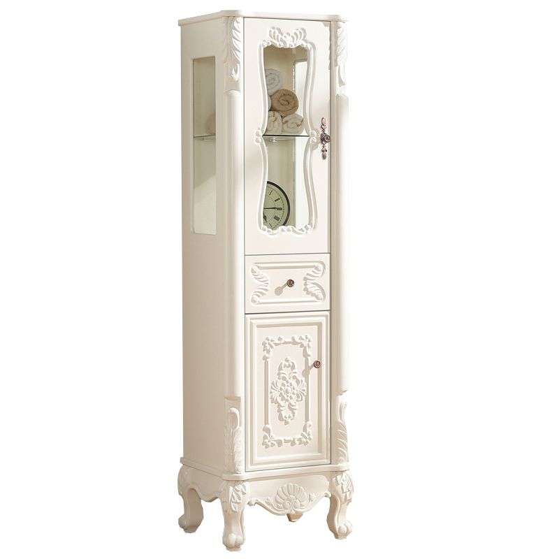 Modern Standard Accent Cabinet White Solid Wood Cabinet with Doors Clearhalo 'Cabinets & Chests' 'cabinets_chests' 'furn' 'furn_cabinets_chests' 'Furniture' 'Living Room Furniture' 1200x1200_5158b0c0-cfe0-4d3f-beef-09babec36951