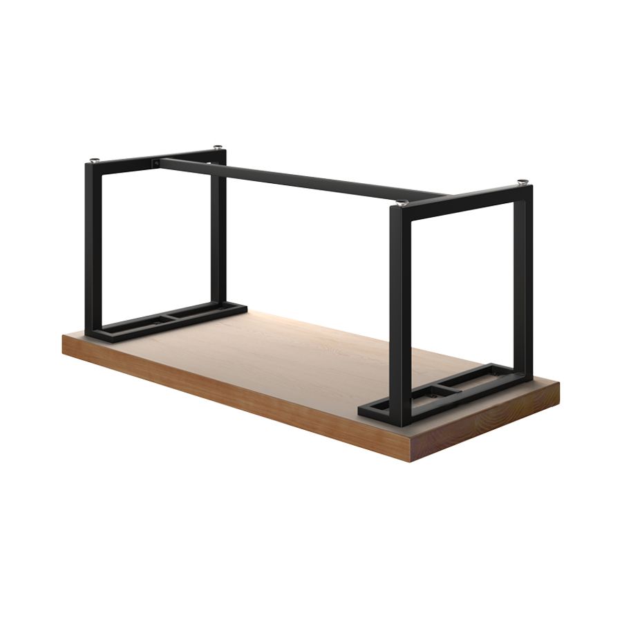 Industrial Style Solid Wood Dining Set with Rectangle Shape Table and Trestle Base for Home Use Clearhalo 'Dining Room Sets' 'Dining Tables & Seating' 'dining_room_set' 'Furniture' 'furniture_dining_room_set' 'Kitchen & Dining Furniture' 'kitchen&dining_furn' 'kitchen' 1200x1200_5158f76b-80b1-4418-ba2a-76bc63dbb3e2