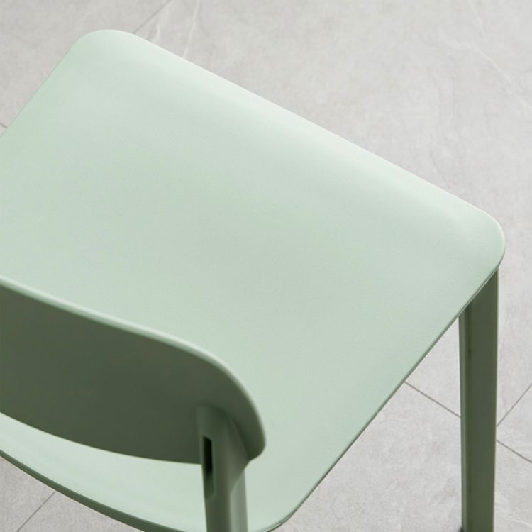 Modern Indoor-Outdoor Plastic Side Chair Armless Open Back Dining Side Chair Clearhalo ' kitchen&dining_furn' 'Dining Chairs' 'Dining Tables & Seating' 'dining_chair' 'furn' 'furn_dining_chair' 'Furniture' 'furniture_dining_chair' 'Kitchen & Dining Furniture' 'kitchen' 1200x1200_5159ecbe-fd3a-4806-a84b-42393d96b75e