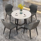 Round Double Pedestal Dining Site Table Contemporary Dinette Table for Home Clearhalo ' dining_table' 'Dining Tables & Seating' 'Dining Tables' 'furn' 'furn_dining_table' 'Furniture' 'furniture_dining_table' 'Kitchen & Dining Furniture' 'kitchen&dining_furn' 'kitchen' 'kitchen_dining_table' 1200x1200_515ad349-a15e-4613-9bcd-9e11bc5470f5