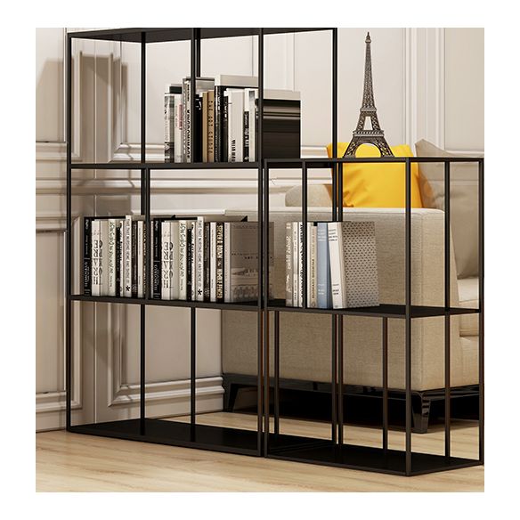 Metal Etagere Bookcase Industrial Open Back Bookshelf for Home Office Clearhalo 'Bookcases' 'furn' 'furn_bookcases' 'Furniture' 'furniture_bookcases' 'kitchen' 'kitchen_bookcases' 'Living Room Furniture' 'Office Furniture' 1200x1200_515b241d-e226-4c1e-94f4-d20cd903f885