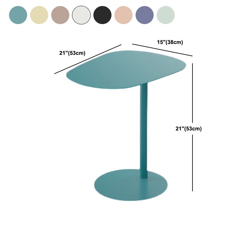 Mid-Century Pedestal Sofa Side Accent Table Iron End Slide Table Clearhalo 'Coffee & Accent Tables' 'End & Side Tables' 'end_side_tables' 'furn' 'furn_end_side_tables' 'Furniture' 'Living Room Furniture' 1200x1200_515b5468-b5c1-4110-9fcc-ab24a59b5e5c