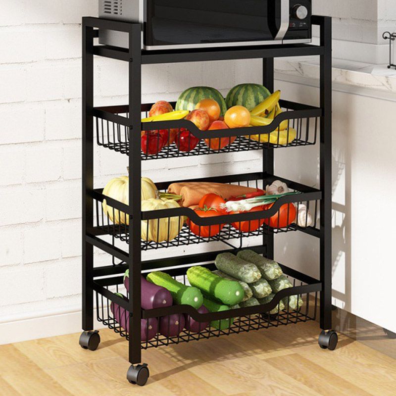 ダイニングルームメタル準備テーブルオープンストレージ長方形の準備テーブル