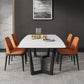 Industrial Sintered Stone Top Dining Table Rectangle Table with Trestle Base Clearhalo 'Dining Tables & Seating' 'Dining Tables' 'dining_table' 'furn' 'furn_dining_table' 'Furniture' 'Kitchen & Dining Furniture' 1200x1200_515e1ece-0862-4a92-a974-7f704d3ecbab