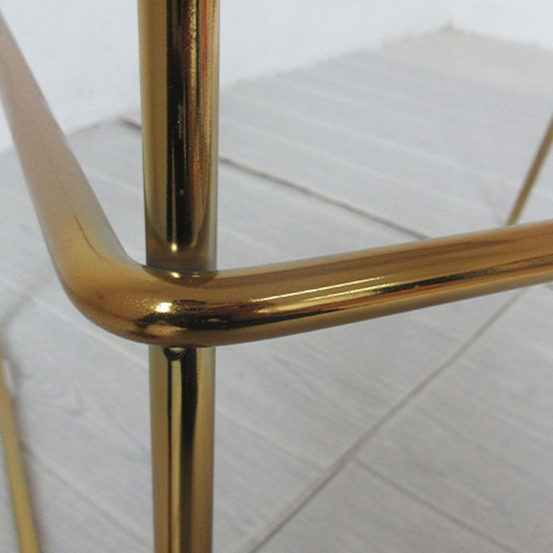 Modern Style Steel Counter Stools with Footrest and Cutout Milk Tea Shop Bar Stool 30 Inch Clearhalo 'Bar Furniture' 'Bar Stools' 'bar_stools' 'furniture_bar_stools' 'Kitchen & Dining Furniture' 'kitchen&dining_furn' 'kitchen' 'kitchen_furn' Furniture' 1200x1200_515f1eea-a588-4b47-8192-a6d43ee8b3fe