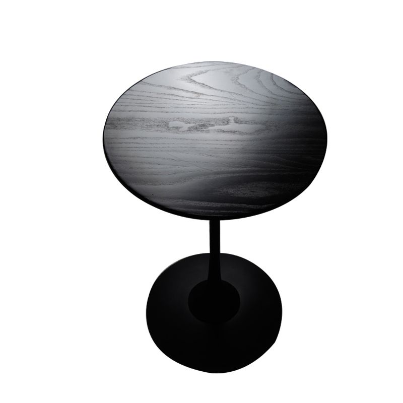 Pedestal Metal End Table Black/ Brown Round Wood Side End Table Clearhalo 'Coffee & Accent Tables' 'End & Side Tables' 'end_side_table' 'end_side_tables' 'furn' 'furn_end_side_tables' 'Furniture' 'furniture_end_side_table' 'Living Room Furniture' 1200x1200_51617533-667e-43b2-853e-bd0dea66e493