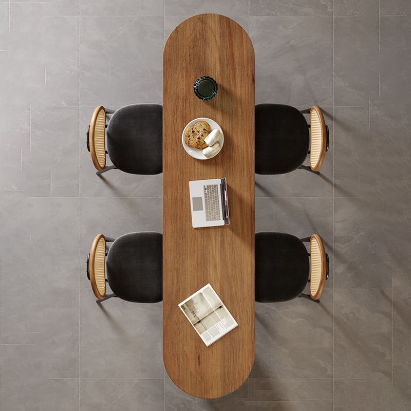 Modern Style Oval Bar Table 1/2/5 Pieces Wood Bar Table Set for Kitchen Clearhalo 'Bar Furniture' 'furn' 'furn_home_bar_bar_sets' 'Furniture' 'Home Bars & Bar Sets' 'home_bar_bar_sets' 'Kitchen & Dining Furniture' 1200x1200_5162c44d-c313-497b-8ebf-05b4dcfa3575