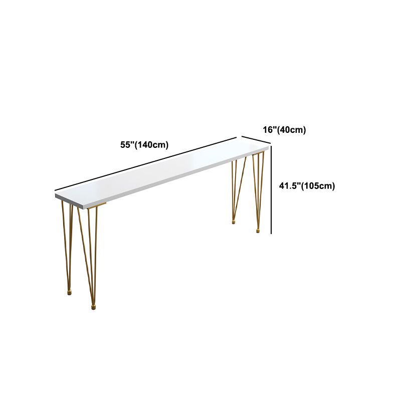 Pine Wood Bar Dining Table Glam Rectangle Bar Table with 4 Legs Pedestal for Dining Room Clearhalo 'Bar Furniture' 'Bar Tables' 'bar_tables' 'furn' 'furn_bar_tables' 'Furniture' 'Kitchen & Dining Furniture' 1200x1200_5163daee-ce6e-4409-81a8-d6d9f201a6c9