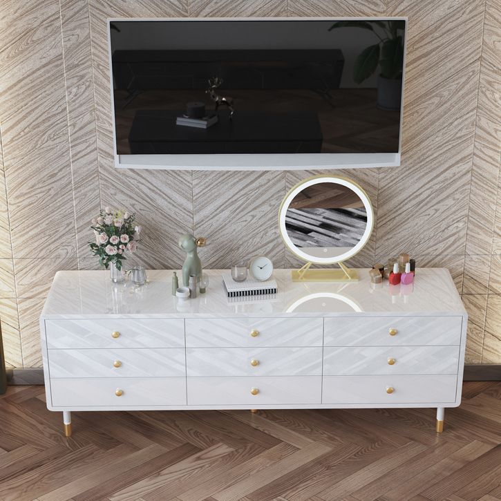 Moderno cuffia da pranzo in legno semplice credenza con cassetto per soggiorno senza specchio