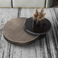 Mid-Century Modern Round Coffee Table Metal Cocktail Table in Distressed Finish Clearhalo 'Coffee & Accent Tables' 'Coffee Tables' 'coffee_tables' 'furn' 'furn_coffee_tables' 'Furniture' 'Living Room Furniture' 1200x1200_51661dcb-ef62-4216-a0c2-727d31682b9d