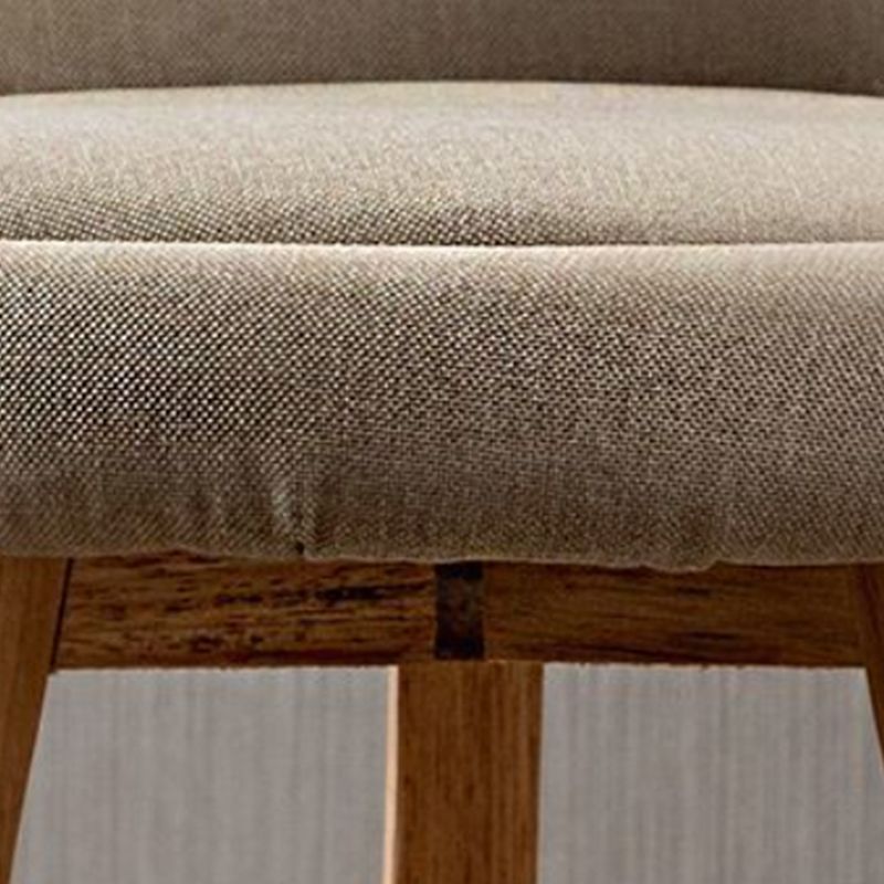Nordic Armless Backrest Counter Stool Rubber Wood Bar Stool with Pedal Clearhalo 'Bar Furniture' 'Bar Stools' 'bar_stools' 'furn' 'furn_bar_stools' 'Furniture' 'Kitchen & Dining Furniture' 1200x1200_51684d6c-7053-4018-9c38-b9b956d1e29a