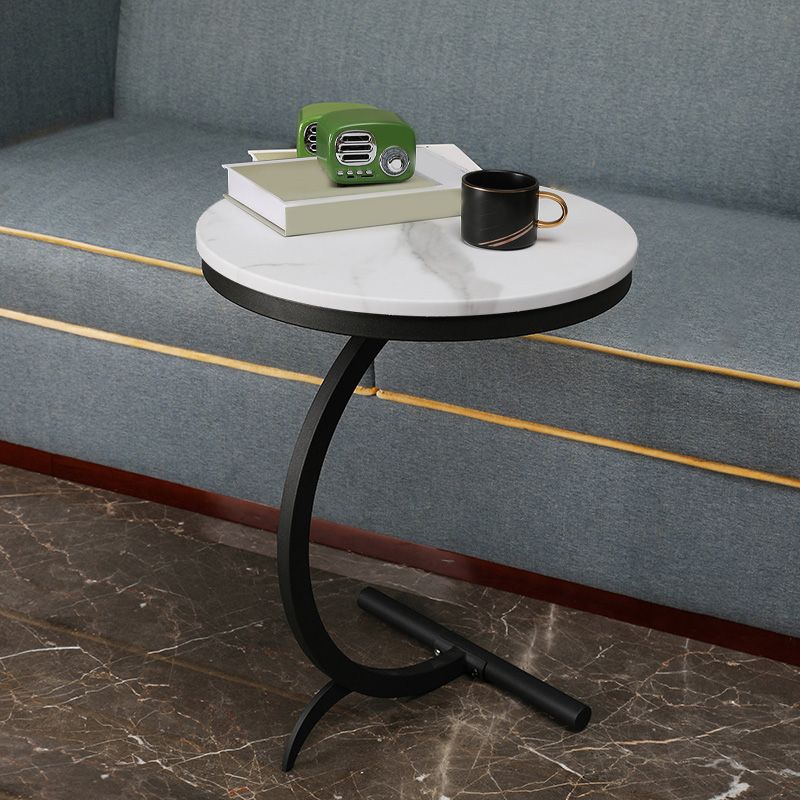 Round Side Wood Top End Table Abstract Sofa Side End Table for Living Room Clearhalo 'Coffee & Accent Tables' 'End & Side Tables' 'end_side_table' 'end_side_tables' 'furn' 'furn_end_side_tables' 'Furniture' 'furniture_end_side_table' 'Living Room Furniture' 1200x1200_5169b201-6fa6-4c67-986f-7d5c63de2d82