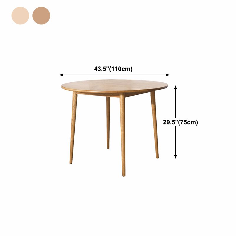 Solid Wood Contemporary Round Dining Table Wood Top Table with 4 Legs Clearhalo ' dining_table' 'Dining Tables & Seating' 'Dining Tables' 'furn' 'furn_dining_table' 'Furniture' 'furniture_dining_table' 'Kitchen & Dining Furniture' 'kitchen&dining_furn' 'kitchen' 'kitchen_dining_table' 1200x1200_516c5e76-ea9e-4a7d-aea4-dc8067b763e2