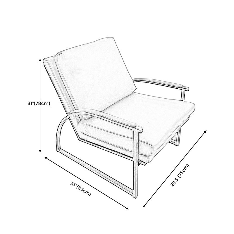 29.53 "L x 32.68" W x 30.71 "H Hedendaagse kussen Top Arms Kussen achterstoel