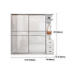 Engineered houten witte garderobe kast moderne garderobe kast