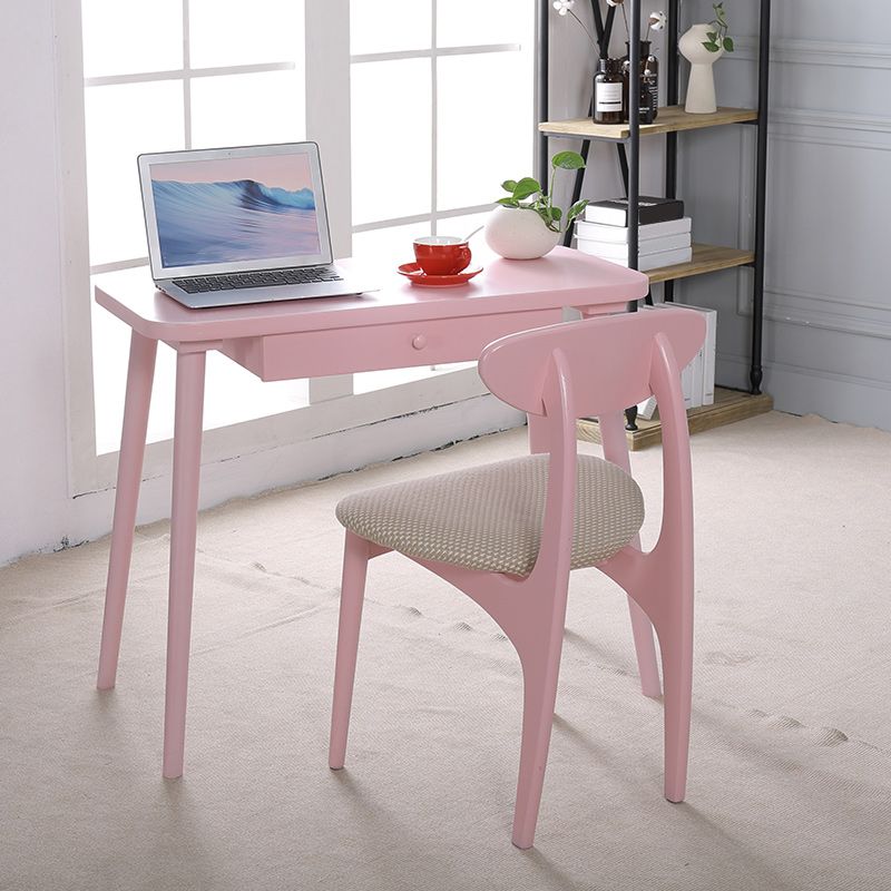 Bureau d'écriture en bois massif incurvé Style glamour 1 dessin de bureau de dessin