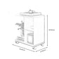 Transitional Rectangular End Table Removable Sofa Side Table with Storage