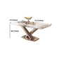 Modern Sintered Stone Top Dining Set Rectangle 1/2/5/7 Pieces Dinette Table Set in Gold Clearhalo 'Dining Room Sets' 'Dining Tables & Seating' 'dining_room_set' 'furn' 'furn_dining_room_set' 'Furniture' 'Kitchen & Dining Furniture' 1200x1200_516fe502-948e-4c74-a11c-eab9411fa391