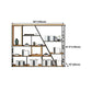 47.24"H Bookshelf Modern Style Bookcase for Study Room and Office Clearhalo 'Bookcases' 'furn' 'furn_bookcases' 'Furniture' 'furniture_bookcases' 'Office Furniture' 1200x1200_5172aa4f-220d-43e7-aff2-144ca8959a97