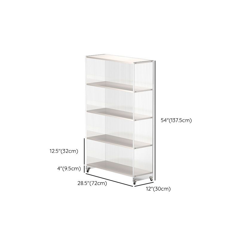 Closed Back Vertical Bookshelf Modern Style Acrylic Bookcase for Office Clearhalo 'Bookcases' 'furn' 'furn_bookcases' 'Furniture' 'Office Furniture' 1200x1200_51736f4e-8cd4-41a1-985e-b639255b826e
