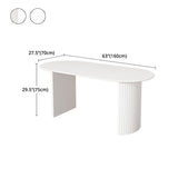 White Dining Table Modern Restaurant Furniture with Double Pedestal Base Clearhalo 'Dining Tables & Seating' 'Dining Tables' 'dining_table' 'furn' 'furn_dining_table' 'Furniture' 'furniture_dining_table' 'Kitchen & Dining Furniture' 'kitchen' 'kitchen_dining_table' 1200x1200_5173aeeb-a802-4616-906f-2eb9a8855b95