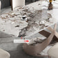 Metal Traditional Luxury Rectangle Dining Table Sintered Stone Table with Pedestal Base Clearhalo ' dining_table' 'Dining Tables & Seating' 'Dining Tables' 'furn' 'furn_dining_table' 'Furniture' 'furniture_dining_table' 'Kitchen & Dining Furniture' 'kitchen&dining_furn' 'kitchen' 'kitchen_dining_table' 1200x1200_5173bf6e-e390-403b-ae5c-7b1c24795b89