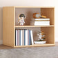 Contemporary Engineer Wood Bookshelf Open Back Bookcase,13.8"L x 9.4"W x 13.8"H
