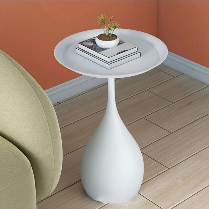 Tavolo laterale della metà del secolo Metal Piedistale Top Living Room Table