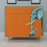 2-Drawer Engineered Wood Sideboard Glam 47.2"L Stone Countertop Credenza for Living Room Clearhalo 'buffet_sideboard' 'Buffets & Sideboards' 'furn' 'furn_buffet_sideboard' 'Furniture' 'furniture_buffet_sideboard' 'Kitchen & Dining Furniture' 1200x1200_5175a783-a7b2-40e2-92c6-60bdf97d59b4