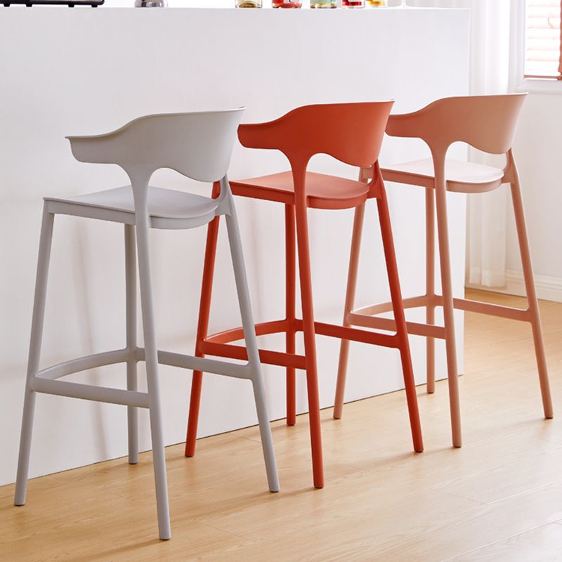 Scandinavian Style PP Bar-stool Square Seat Counter Stool for Kitchen Bar Clearhalo 'Bar Furniture' 'Bar Stools' 'bar_stools' 'furn' 'furn_bar_stools' 'furniture_bar_stools' 'Kitchen & Dining Furniture' 'kitchen&dining_furn' 'kitchen' 'kitchen_furn' Furniture' 1200x1200_517721ac-541c-4d17-afcd-b39c45c276dd