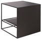 Ensemble de Table basse gigogne carrée, cadre en métal, Table de Cocktail basse avec étagère