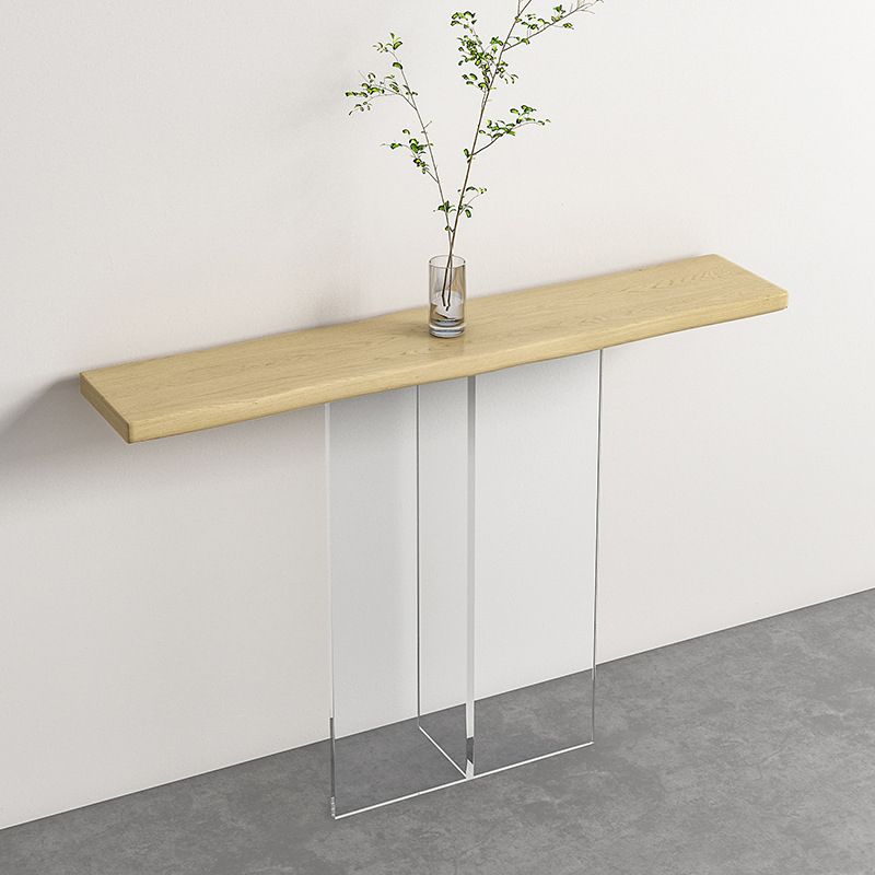 Console rettangolo contemporanea acrilica con console 11,8 ".