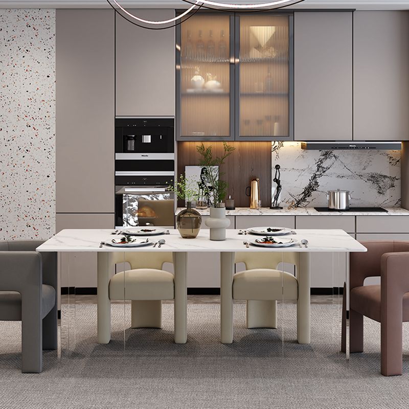 Silla de estilo de estilo contemporáneo silla de comedor abierta silla de brazo para interiores