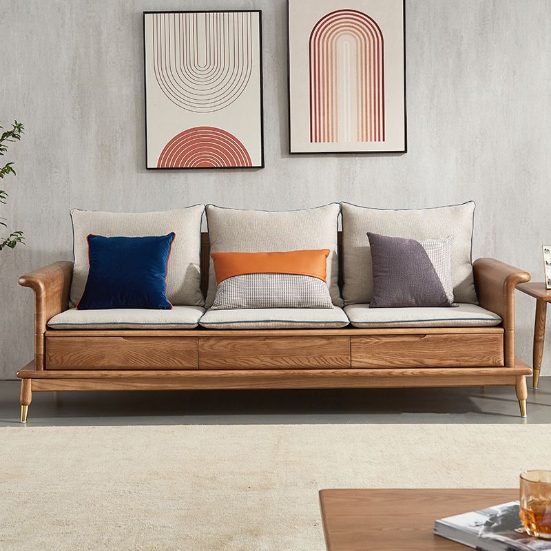 Country/Farmhouse sofa Fabric Living Room Rolled Arm Seating Clearhalo 'furn' 'furn_sofas' 'Furniture' 'Living Room Furniture' 'Sofa' 'sofas' 1200x1200_517cb55b-6c49-4277-b747-e095a55267ab