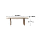 Oval Dining Table Modern Style Solid Wood Natural Dinner Table for Home Kitchen