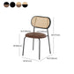 Industrial Open Back Chair Dining Armless Chair for Kitchen with Metal Legs Clearhalo 'Dining Chairs' 'Dining Tables & Seating' 'dining_chair' 'furn' 'furn_dining_chair' 'Furniture' 'furniture_dining_chair' 'Kitchen & Dining Furniture' 1200x1200_517ef621-2549-4a89-adfe-5920bc84a72c