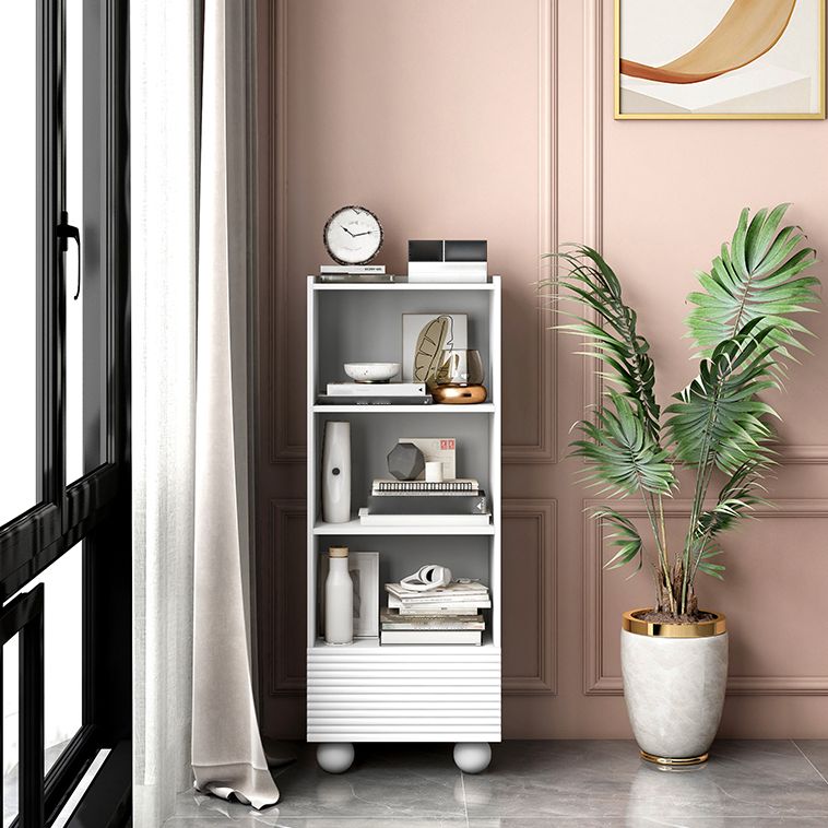 Standaard boekplank met lade verticale plank boekenkast voor kantoor