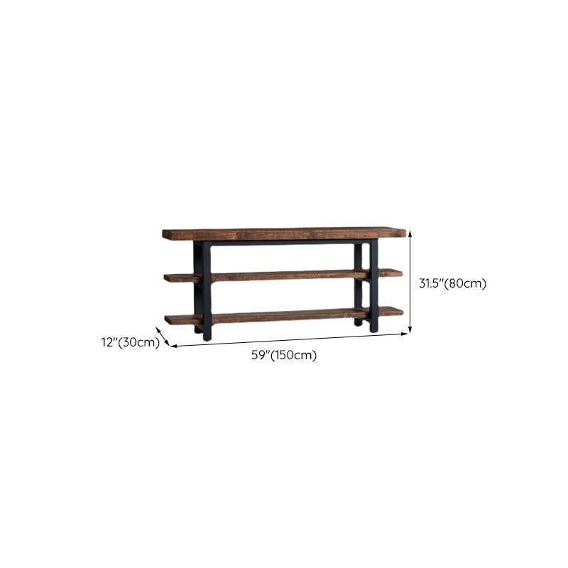 Industrial Pine TV Stand Console Open Storage TV Media Stand with Shelves for Living Room Clearhalo 'furn' 'furn_tv_stands_entertainment_centers' 'Furniture' 'Living Room Furniture' 'TV Stands & Entertainment Centers' 'TV Stands & Media Storage Furniture' 'tv_stands_entertainment_centers' 1200x1200_517fff1c-ceeb-470a-804f-be6596e5f124