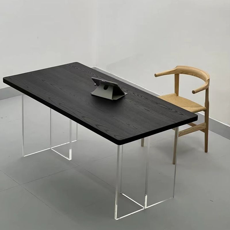 Modern Rectangle Dining Table Solid Wood Dining Table for Dining Room Clearhalo 'Dining Tables & Seating' 'Dining Tables' 'dining_table' 'furn' 'furn_dining_table' 'Furniture' 'Kitchen & Dining Furniture' 1200x1200_5186437a-d168-4393-8431-7d7819cb594d