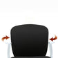 Silla ergonómica de escritorio en medio trasero silla de oficina giratoria ajustable con ruedas