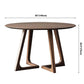 Round Double Pedestal Dining Site Table Contemporary Style Dinette Table Clearhalo ' dining_table' 'Dining Tables & Seating' 'Dining Tables' 'furn' 'furn_dining_table' 'Furniture' 'furniture_dining_table' 'Kitchen & Dining Furniture' 'kitchen&dining_furn' 'kitchen' 'kitchen_dining_table' 1200x1200_51889094-952b-47f9-acb0-8ebe907c5b14